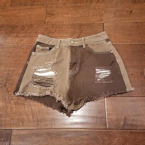 Brown Booty Shorts!!! Size M